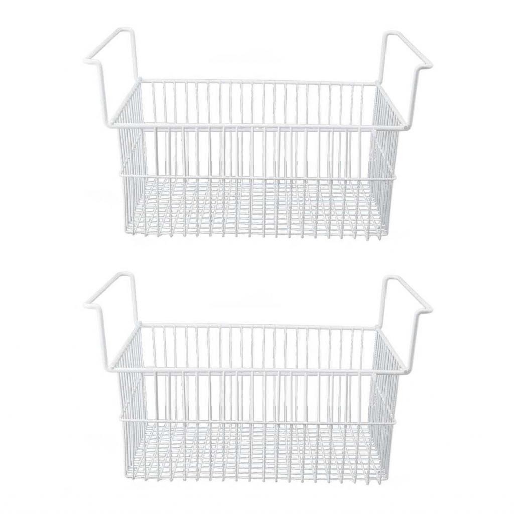 Chest Freezer Basket  Storage Bin Strong Load Steel Wire with Handle for Pantry