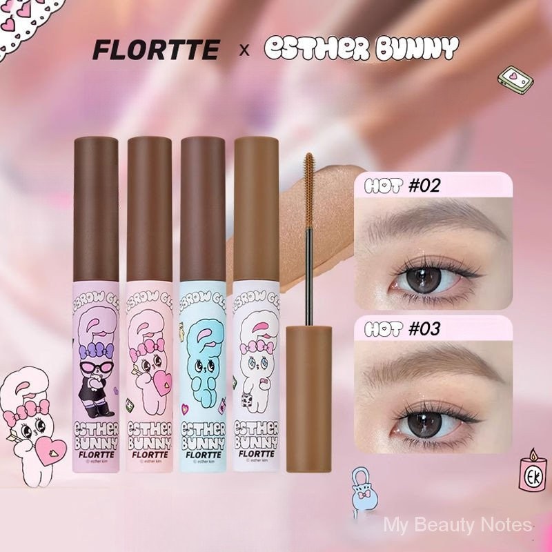 Born Pink New Flortte/FLORTTE Estherbunny Joint Name Eyebrow Cream Long-Lasting Eyebrow Pencil Cream OB6G