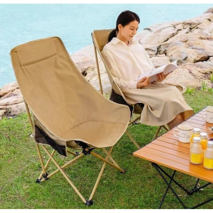 Relax ปลีก/ส่ง เก้าอี้แคมป์ปิ้ง สนามพับได้ แบบพกพา ผ้าอ็อกซ์ฟอร์ด รับน้ำหนักได้เยอะ