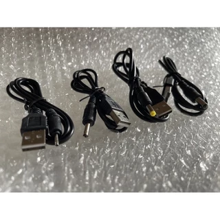 ส่งไว ประกัน1ปีเต็ม! Usb A Male To2.0/2.5/3.5/4.0/5.5 มม. สายแปลง power chargers USB 5V DC สายยาว 1m