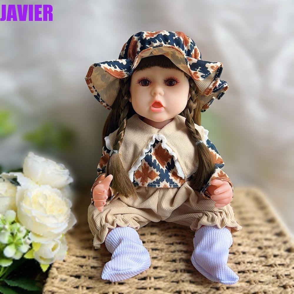 Javier ตุ๊กตาเด็กทารก เด็กผู้หญิง ตุ๊กตาเด็กผู้หญิงจําลอง ซิลิโคนนิ่ม 30 ซม. 30 ซม.