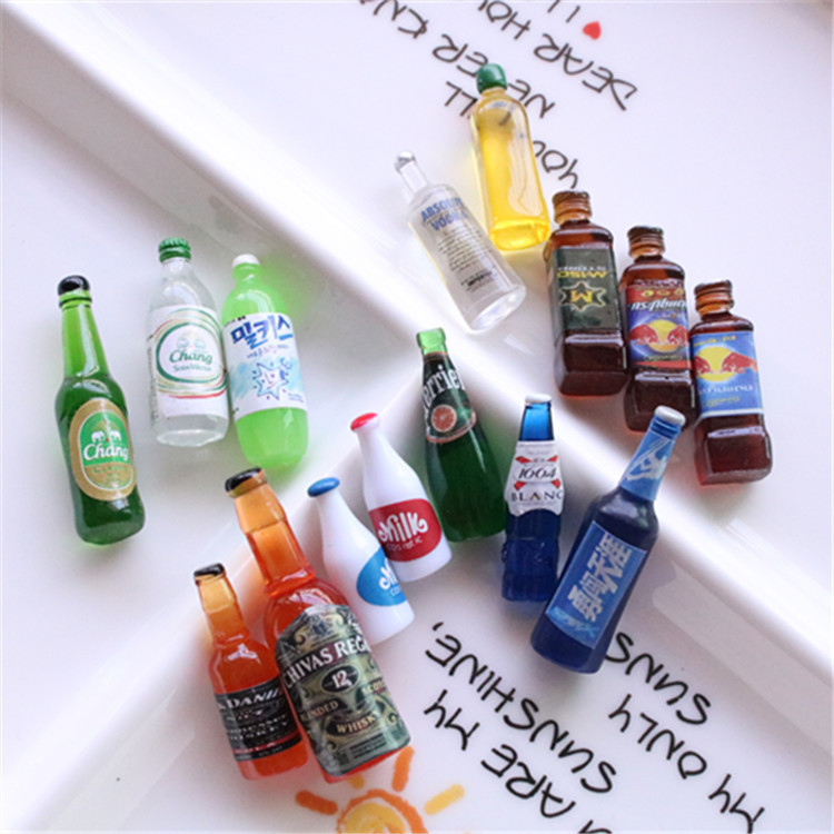 พวงกุญแจ จี้เรซิ่น รูปขวดไวน์ สําหรับตกแต่งโทรศัพท์มือถือ diy