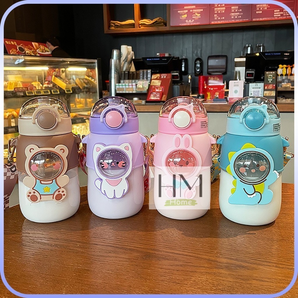 ขวดน้ำเด็ก สำหรับพกพา กระบอกน้ำไปโรงเรียน มีสายสะพาย ปริมาณ 700 ml รูปที่ 2