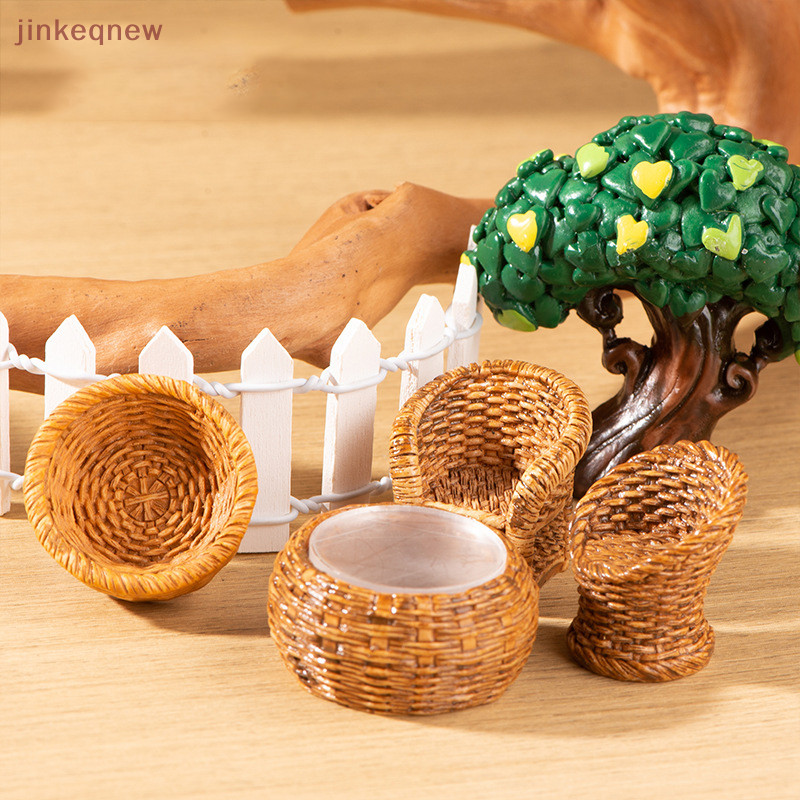 Jkth 1/12 ตะกร้าไม้ไผ่ ที่ตักขยะ เฟอร์นิเจอร์จิ๋ว สําหรับตกแต่งบ้านตุ๊กตา JKK
