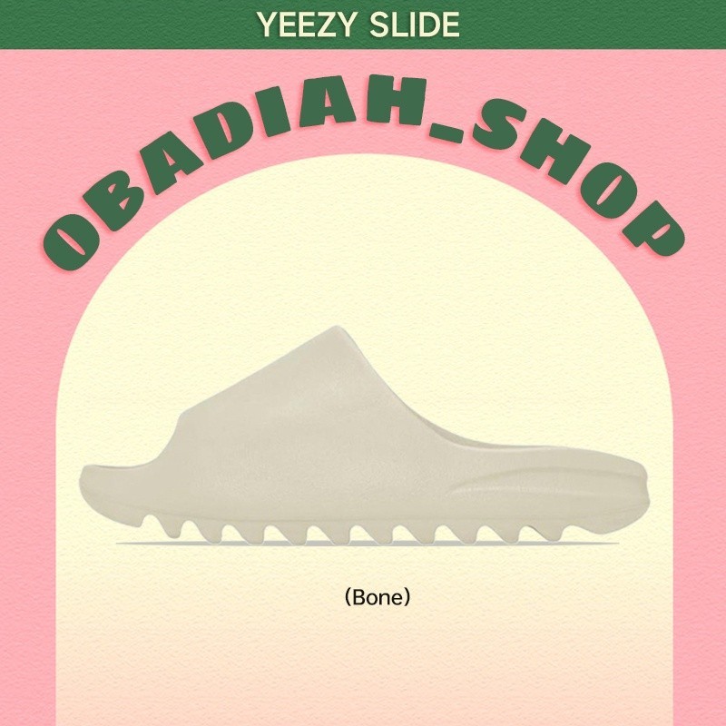 Adidas ✔ Adidas Yeezy Slide Bone Sandals *พร้อมส่ง*แท้%