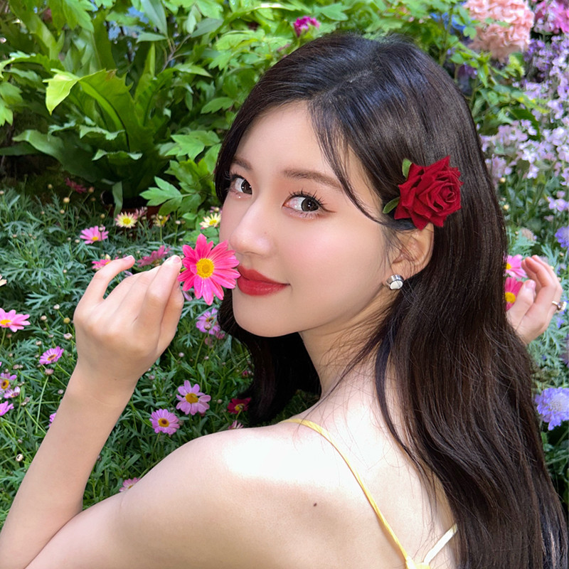 กิ๊บติดผม รูปดอกกุหลาบ สีแดง ระดับไฮเอนด์ สไตล์เกาหลี เครื่องประดับ แฟชั่นสําหรับผู้หญิง