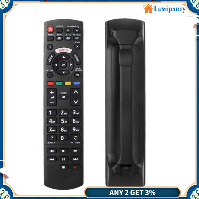 Lumiparty รีโมตคอนโทรลทีวี Led แบบเปลี่ยน สําหรับ Panasonic Smart Led Tv Netflix N2qayb00100 N2qayb