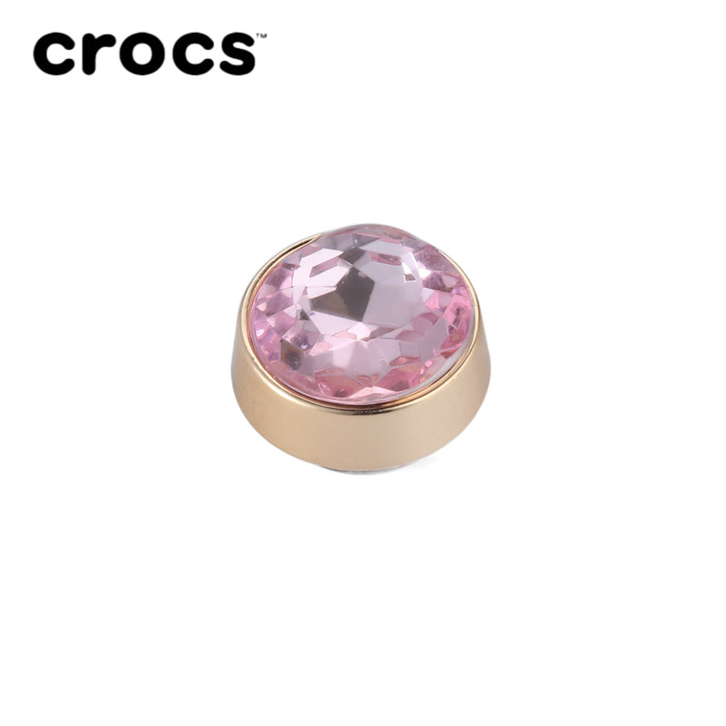 Jibbitz Crocs หัวเข็มขัดโลหะ รูปดอกไม้ หลากสี สําหรับตกแต่งรองเท้า