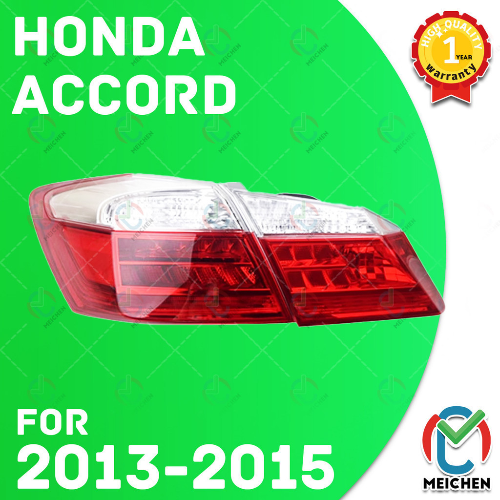 ไฟท้าย ไฟเบรก ไฟหยุด สําหรับ Honda Accord G9 T2A (2013-2015) ไฟท้าย ไฟท้ายไฟเบรคไฟท้าย​แต่ง​ โคมไฟท้าย เสื้อ​ไฟท้าย ทับทิมไฟท้าย ไฟท้ายกันชนหลังสําหรับ ไฟท้าย​ พร้อมทับทิม​ Taillamp Taillight