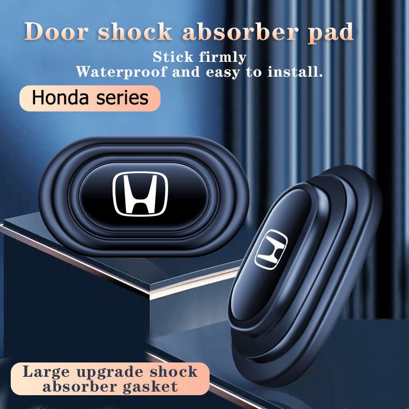 ใหม่ Honda ลูกยางกันกระแทก ประตูรถกันกระแทก สติ๊กเกอร์กันประแทก ที่ติดกันกระแทก ปะเก็นดูดซับแรงกระแทก ซิลิโคนกันกระแทกประตู สติ๊กเกอร์ติดประตูรถยนต์ สําหรับ Honda City Jazz HRV Civic Brio Accord BRV Mobilio CRV Vezel Odyssey Fit