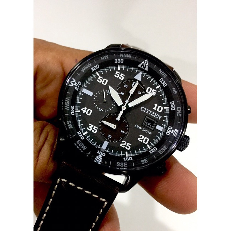 นาฬิกาผู้ชาย Citizen Eco-Drive Chronograph Aviator Pilot’s 100M Men’s watch CA0695-17E