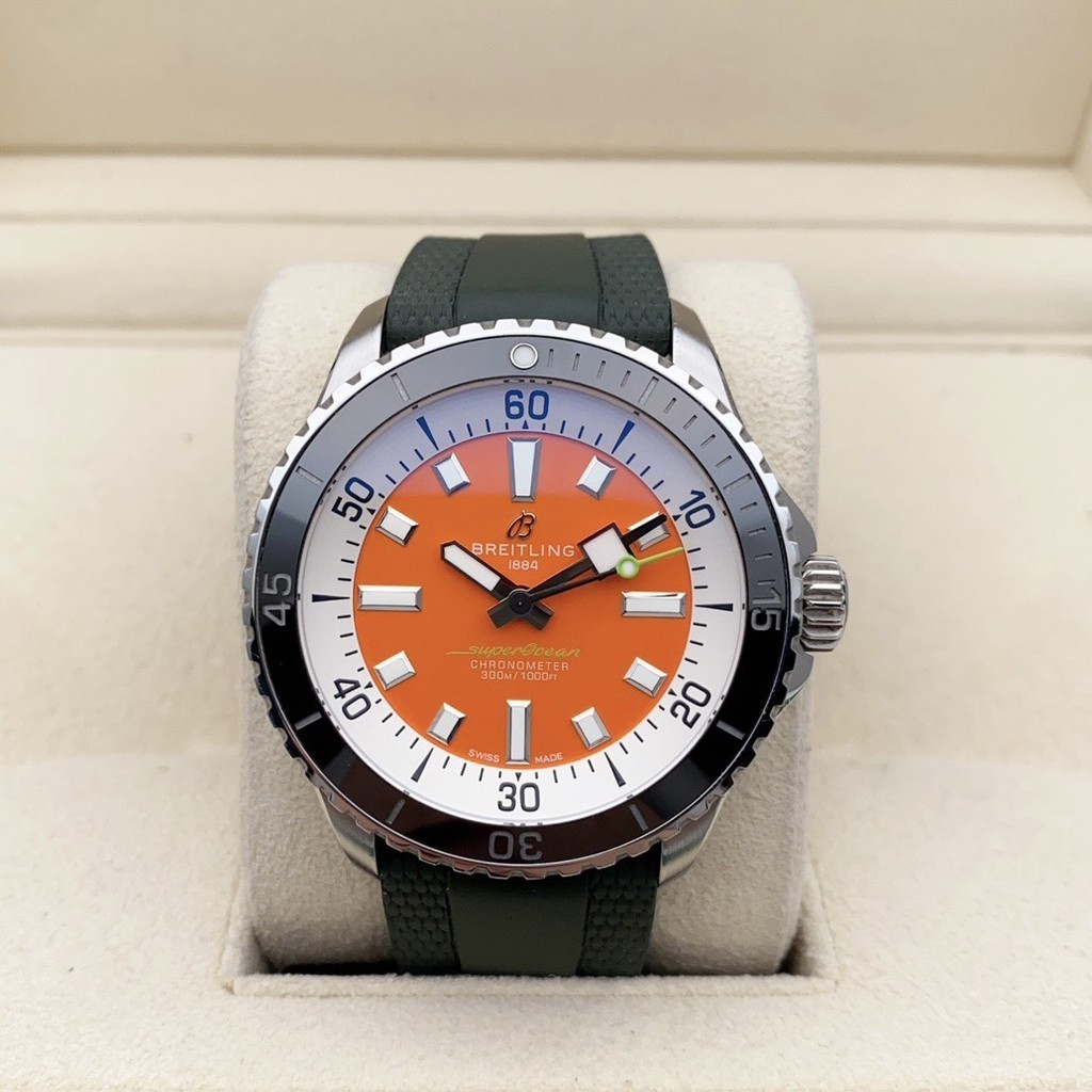 Breitling/super Ocean A173751A1o1s1 นาฬิกาข้อมือ สายเซรามิค เส้นผ่าศูนย์กลาง 42 มม. สําหรับผู้ชาย