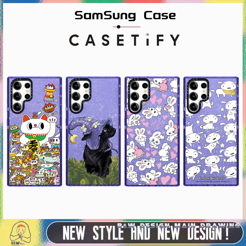 เคสโทรศัพท์มือถือแบบนิ่ม ผิวด้าน กันกระแทก ลายการ์ตูนแมวชินจัง สีชมพู สําหรับ Samsung Galaxy S22 23 24 UItra S23 24 Plus S23 S24