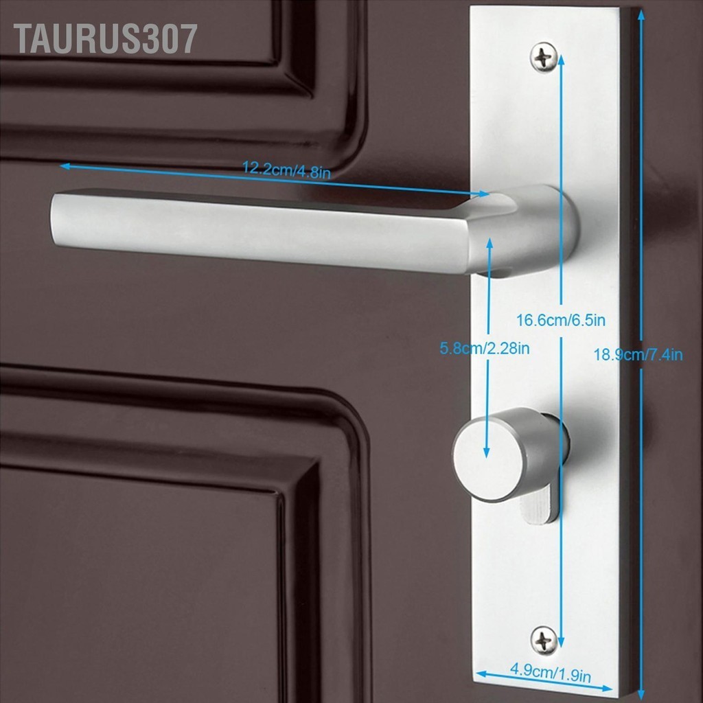 Taurus307 สไตล์ยุโรปมือจับประตูล็อคในร่มห้องนอนห้องนั่งเล่นวิศวกรรมการรักษาความปลอดภัยLockset