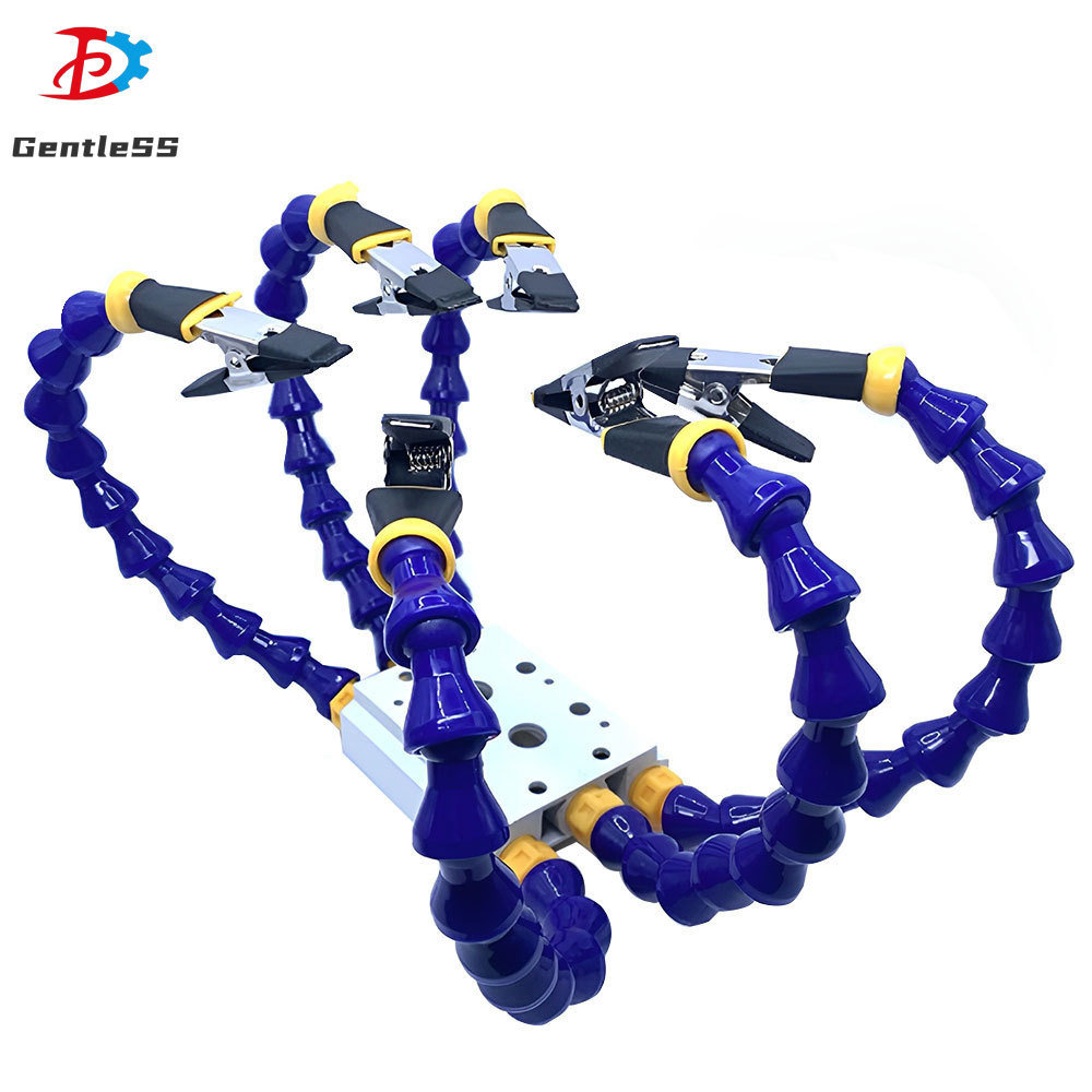 แขนยืดหยุ่นบัดกรีเหล็ก Clamp Octopus Bench Vice Fixture เชื่อมเครื่องมือเสริม Universal Arm