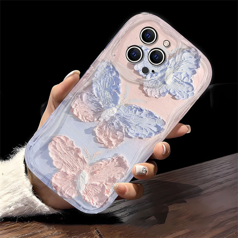 Lucecase Aquarelle Butterfly Clea Soft Casing hp Samsung A02S M02S A03 A04 A04 A04E M04 F04 A10 M10 A10S M01S A11 A12 M12 F12 A13 LIE A14 A30 A20 M10S A21S A22 A23 A24 A25 A31A315Fa32A33A34A50A30Sa51 M40S
