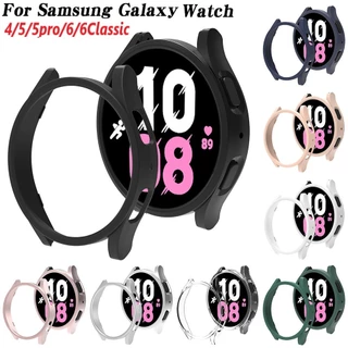 สําหรับ Galaxy Watch 4/5/6 40/44 มม.5pro 45 มม.PC Hollow ป้องกันกันชนสําหรับ Galaxy Watch 6 43 มม.47 มม.กรณีป้องกัน