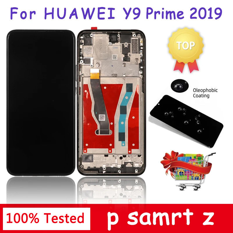 6.59 AAA + ทดสอบสําหรับ Huawei P สมาร์ท Z LCD STK-LX1 Touch Screen Digitizer Assembly สําหรับ Huawei