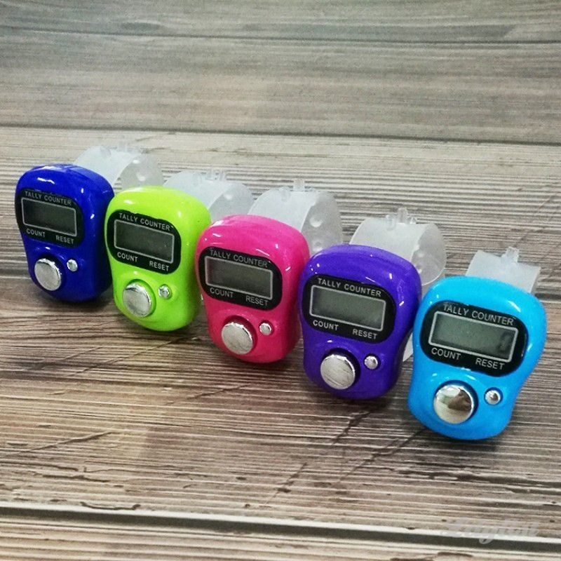 เคาน์เตอร์ขนาดเล็กมัลติฟังก์ชั่น เคาน์เตอร์ LED แหวนนิ้วเคาน์เตอร์ เคาน์เตอร์ที่สำคัญ มือถือที่มีประโยชน์จอแสดงผลดิจิตอลเคาน์เตอร์ขนาดเล็ก