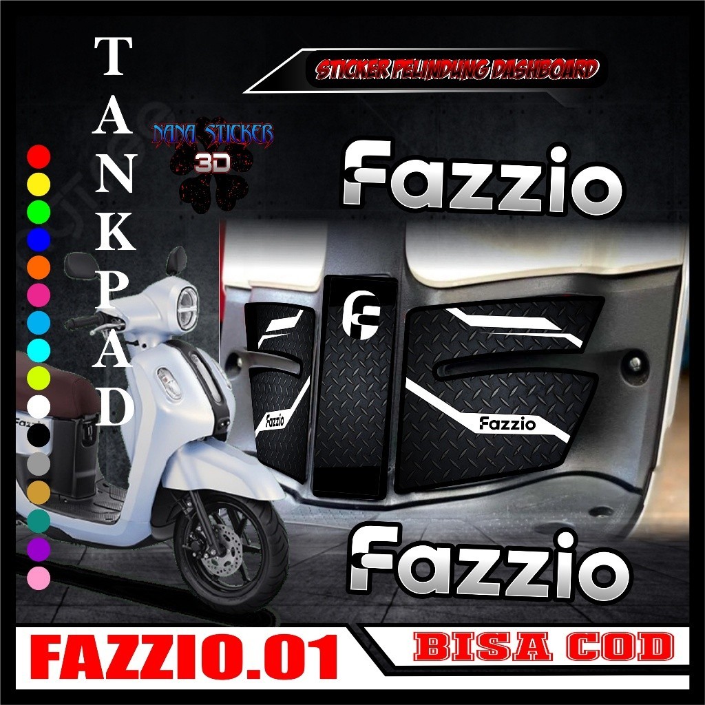 Decal Tankpad YAMAHA FAZZIO Protective Dashboard Tankpad (body Protector สํารับแพดปก) สติ๊กเกอร์มอเตอร์ไซค์ 01
