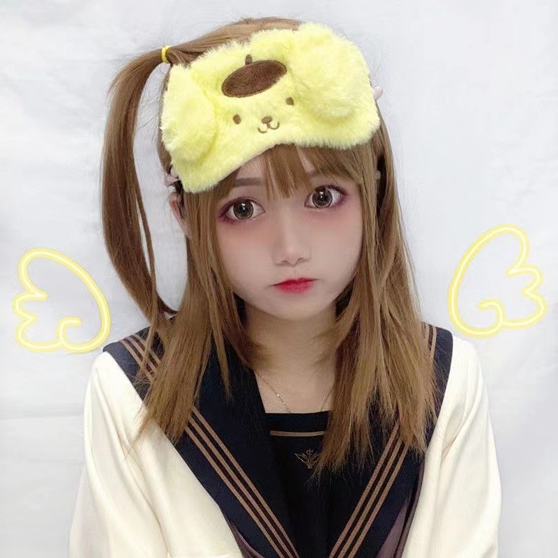 SANRIO หน้ากากปิดตานอนหลับ ลายการ์ตูน Melody Cinnamoroll Babycinnamoroll น่ารัก สําหรับเดินทาง