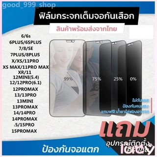 🔥Lucy [ฟิล์มกระจก+กันเสือก] สำหรับ iPhone 14 ฟิล์มกันมอง 11 17 12 13 pro max mini ไอโฟน X 8 6 Plus 7 SE2 XS MAX XR #10D