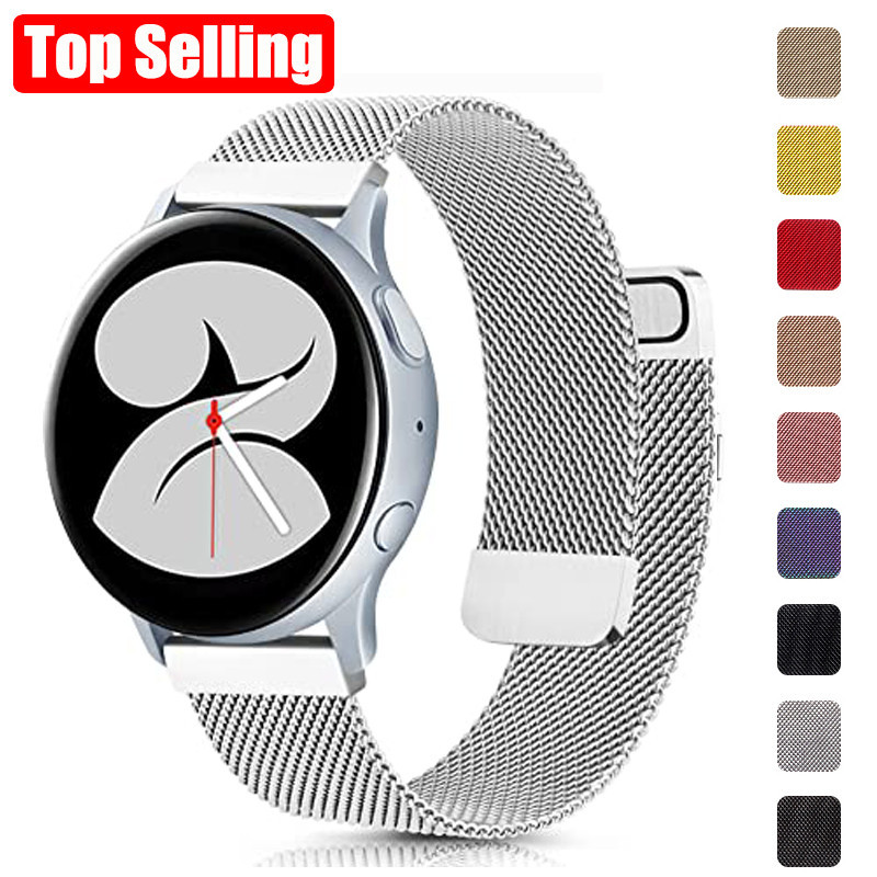 สายนาฬิกาข้อมือแม่เหล็ก 20 มม. 22 มม. สําหรับ Samsung Galaxy watch6 5 4 46 มม. 42 มม. Huawei GT 2 Pro Gear S3 Galaxy 3 45 มม. Active 2 Band
