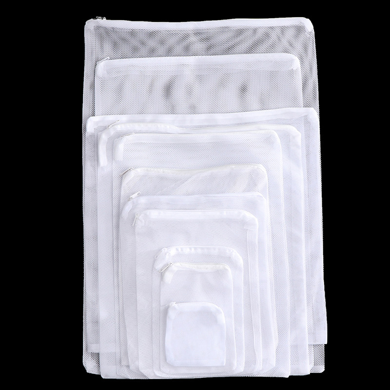 WOW Aquarium Filter Bag Fish Mesh Bag Zipper Net Pond Bio Active Carbon TH