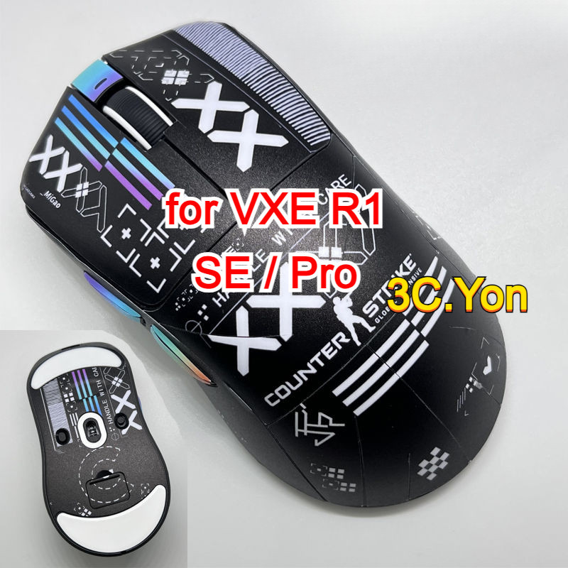 สติกเกอร์ฟิล์ม ผิวด้าน กันลื่น กันรอยขีดข่วน ลายการ์ตูนหนู สําหรับ VXE R1 SE R1 Pro VXE R1