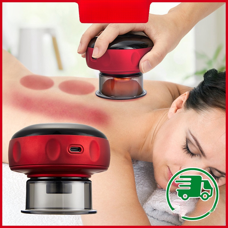 GEESO Intellegent หายใจไฟฟ้า Cupping นวดถ้วย Anti-Cellulite Therapy นวดสําหรับไฟฟ้า Guasha ขูด Thera