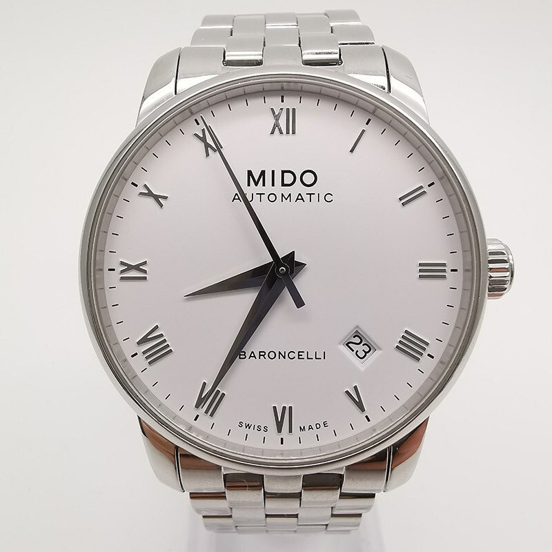 Mido Baroncelli Seriesm8600.4.26.1 นาฬิกาข้อมือ เส้นผ่าศูนย์กลาง 38 มม. สําหรับผู้ชาย 80