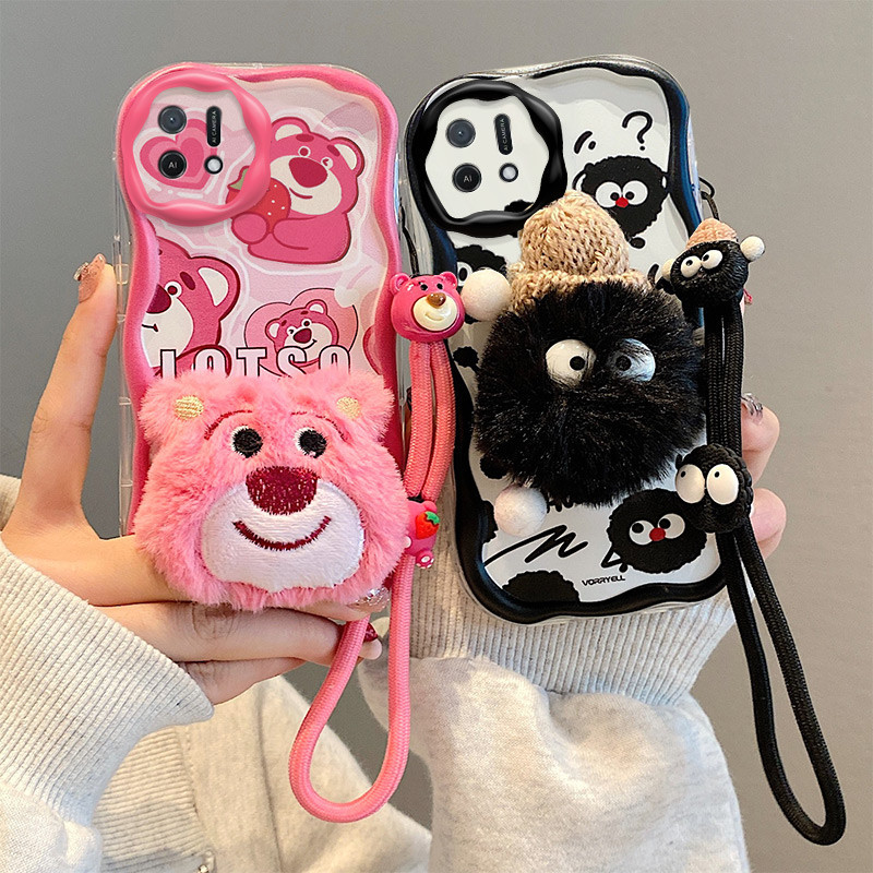 เคส oppo a16k เคสโทรศัพท์มือถือ ผ้ากํามะหยี่ขนนิ่ม ลายการ์ตูนตุ๊กตา สามมิติ สําหรับ