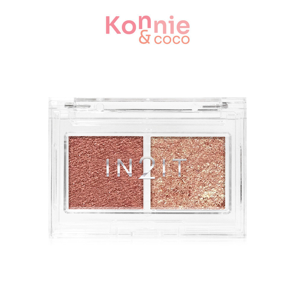 In2it Duo Jello Eyeshadow 4g #DES01 Forever Rose อินทูอิท อายแชโดว์เนื้อเจลลี่ 2 สี.