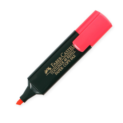 Faber-Castell ปากกาเน้นข้อความ หมึกสีแดง