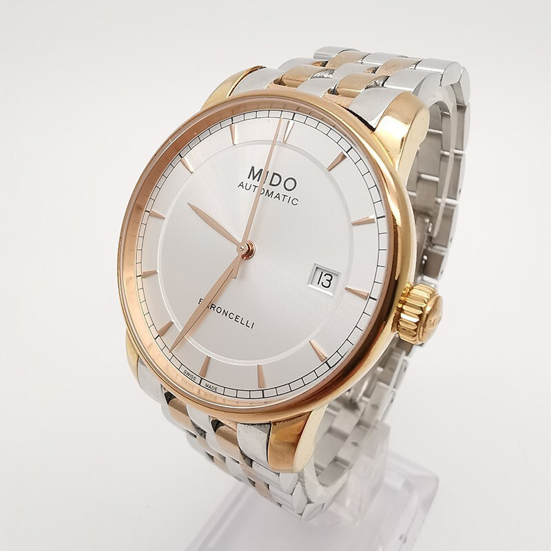 Mido Baroncelli Seriesm8600 นาฬิกาข้อมือ เส้นผ่าศูนย์กลาง 38 มม. สําหรับผู้ชาย 80