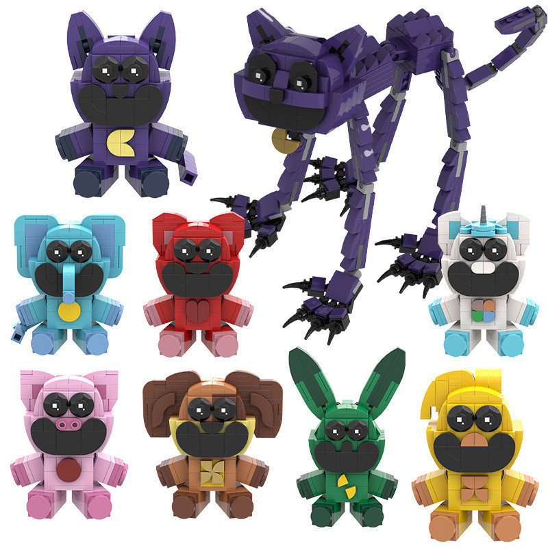 Poppy playtime3 แมว ตัวต่อเลโก้ที่เข้ากันได้ของเล่นเพื่อการศึกษาสำหรับเด็กของขวัญวันเกิด legoToys