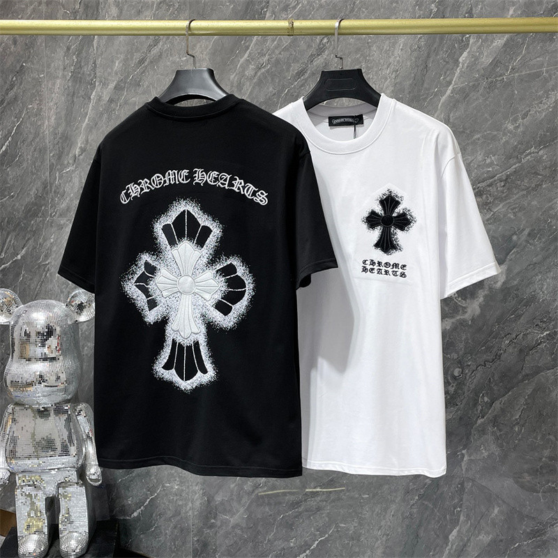 ขายดี 0C8H3S เสื้อยืดแขนสั้น ผ้าฝ้าย ปักลาย Sanskrit แฟชั่นสําหรับผู้ชาย และผู้หญิง