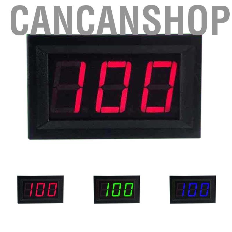 Cancanshop Digital Voltmeter 0.56in 3 Wire Voltage Meter Tester LED Display 0‑100V Accessory