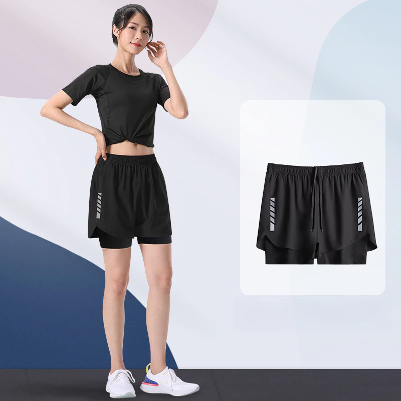 MANSTR M-5XL กางเกงขาสั้นวิ่ง 2-in-1 Dry-Fit Unisex thumbnail 4