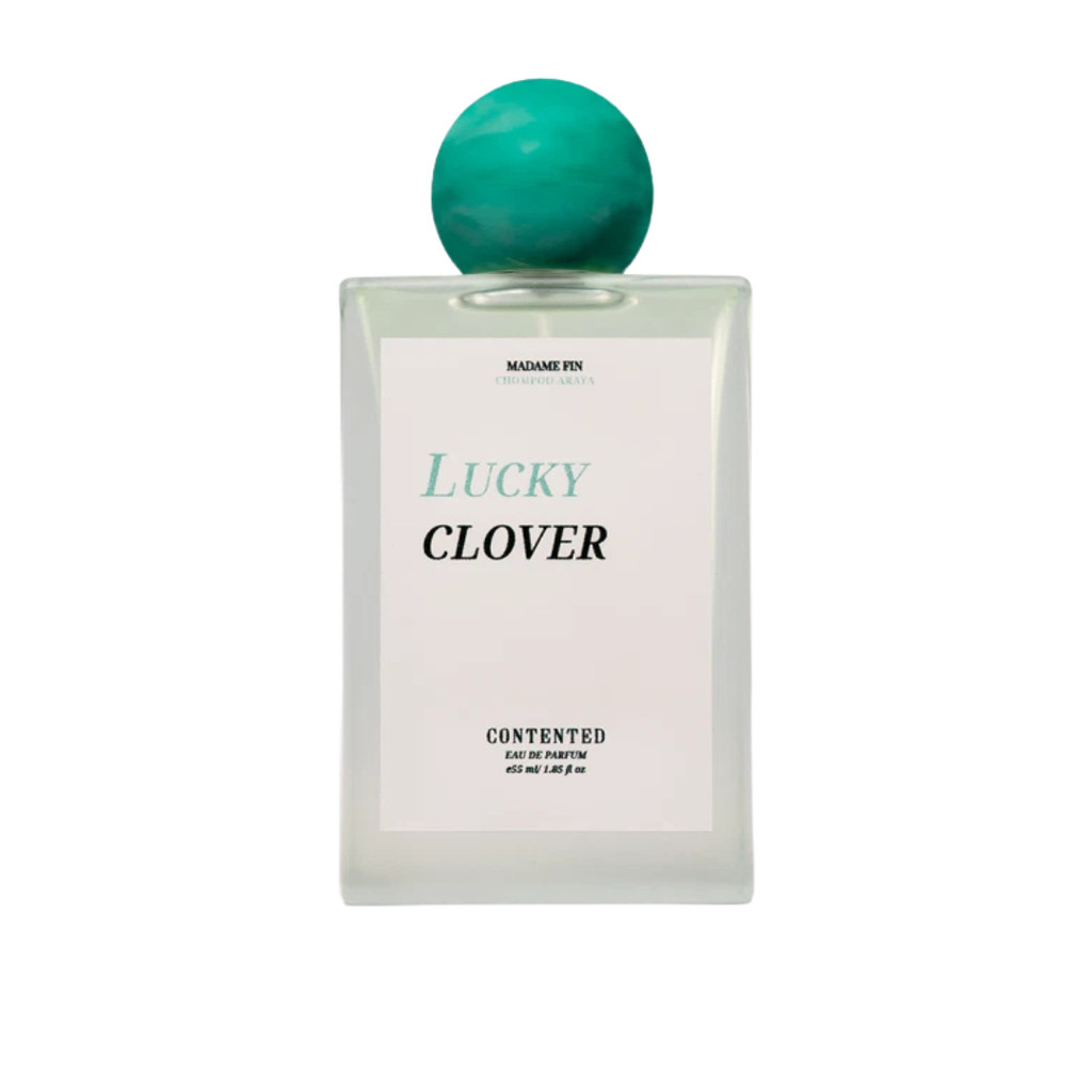 (ชมพู่เขียว) น้ำหอมมาดามฟิน X ชมพู่ น้องเกล LUCKY CLOVER Madame Fin X Chompoo Araya Contented 55ml. 