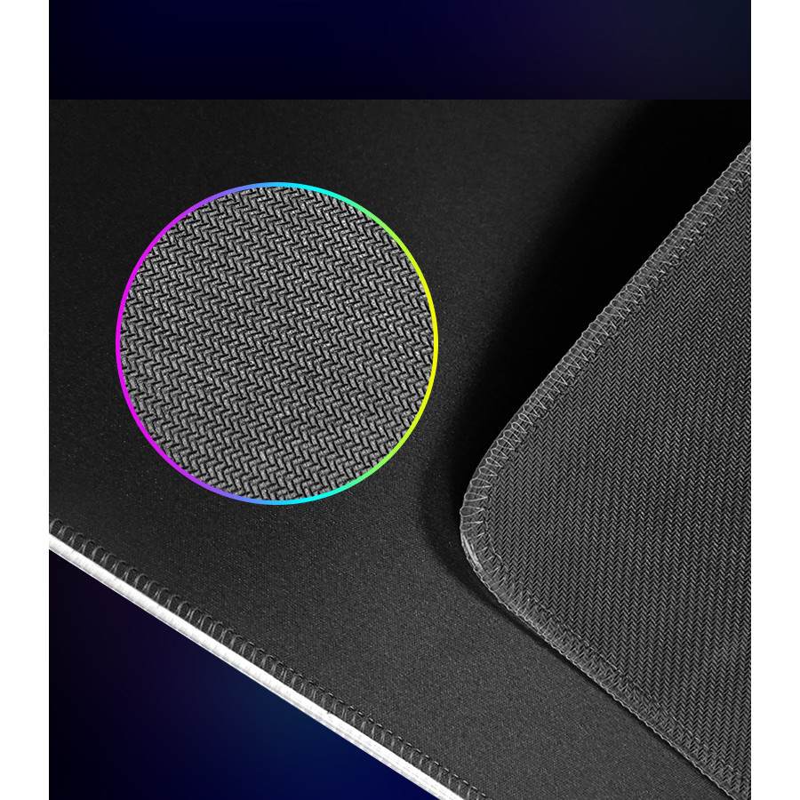 แผ่นรองเมาส์ชาร์จไร้สายสําหรับเล่นเกมเกม RGB Luminous Multi-Function 15W Fast Charging สีสันขนาดใหญ่คีย์บอร์ด Seaming ตาราง Mat