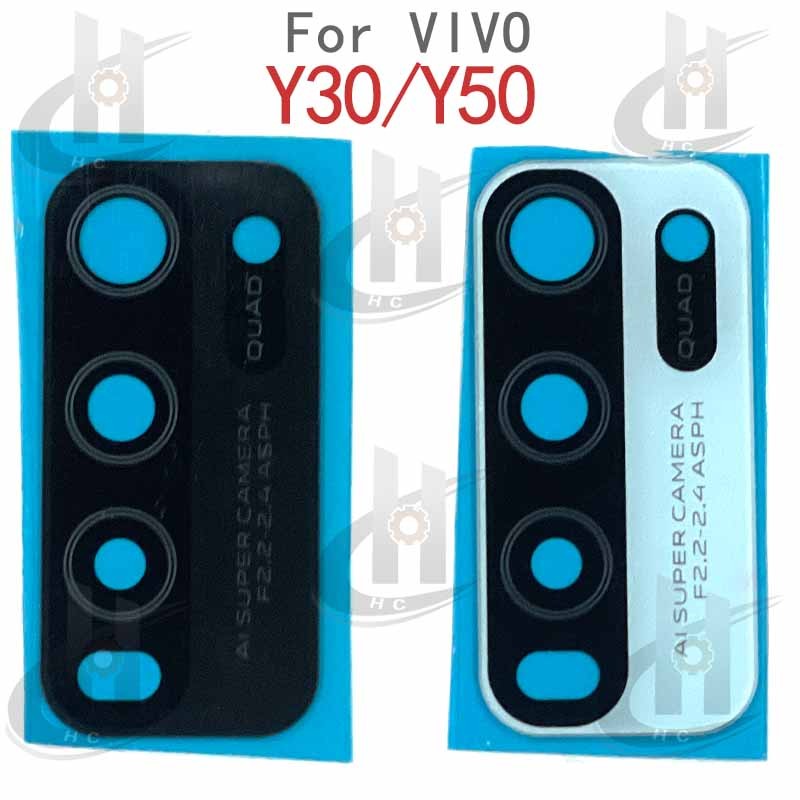 ใหม่เปลี่ยนเลนส์กล้องด้านหลังสําหรับ VIVO Y30 / Y50 4G V1965A พร้อมกาว