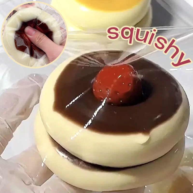 สกุชชี่ ไอติมมูส squishy ของเล่นเด้งช้า คลายความเครียด ของเล่นบีบนุ่ม