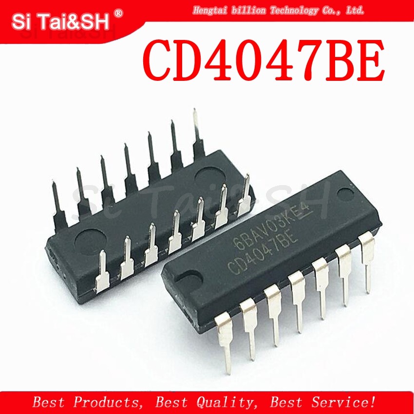 10PCS CD4047BE DIP14 CD4047 DIP ใหม่และต้นฉบับ IC Logic-mult-ความถี่ oscilator