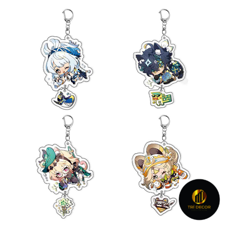 Kinich Genshin Impact พวงกุญแจ Mualani จี้อะคริลิค 2 in 1