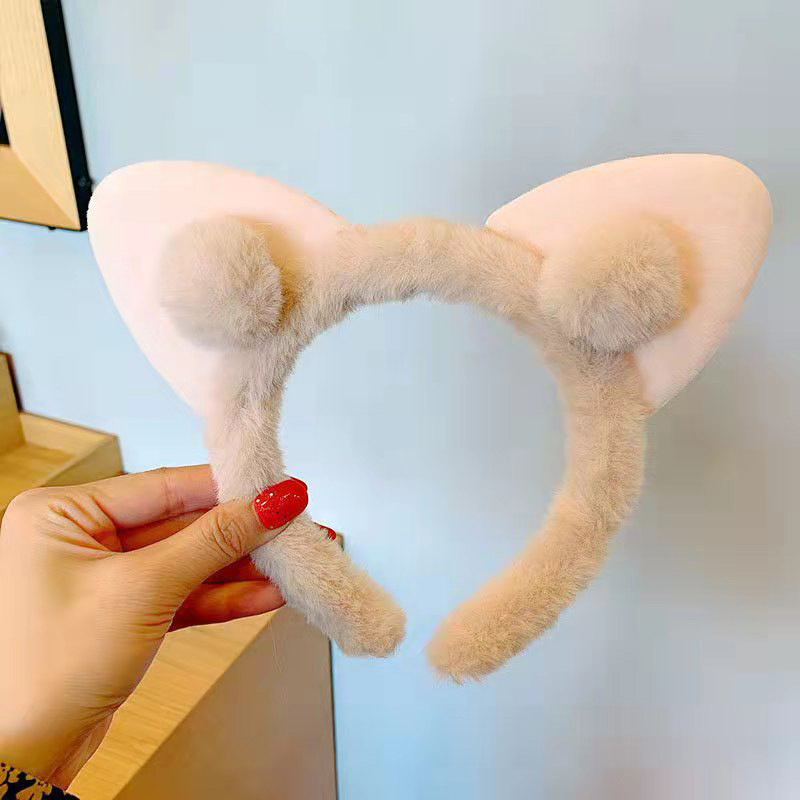 Rubuyou หูแมว Plush Hair Band สไตล์เจ้าหญิง Hair Band น่ารักหวานอุปกรณ์เสริมผม - รูปที่ 3