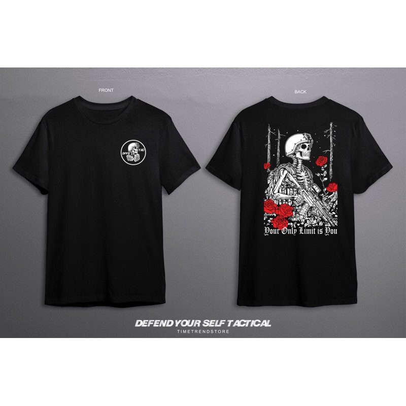 เสื้อยืด tactical (YOU ONLY LIMIT IS YOU)Cotton 100%  [S-5XL]