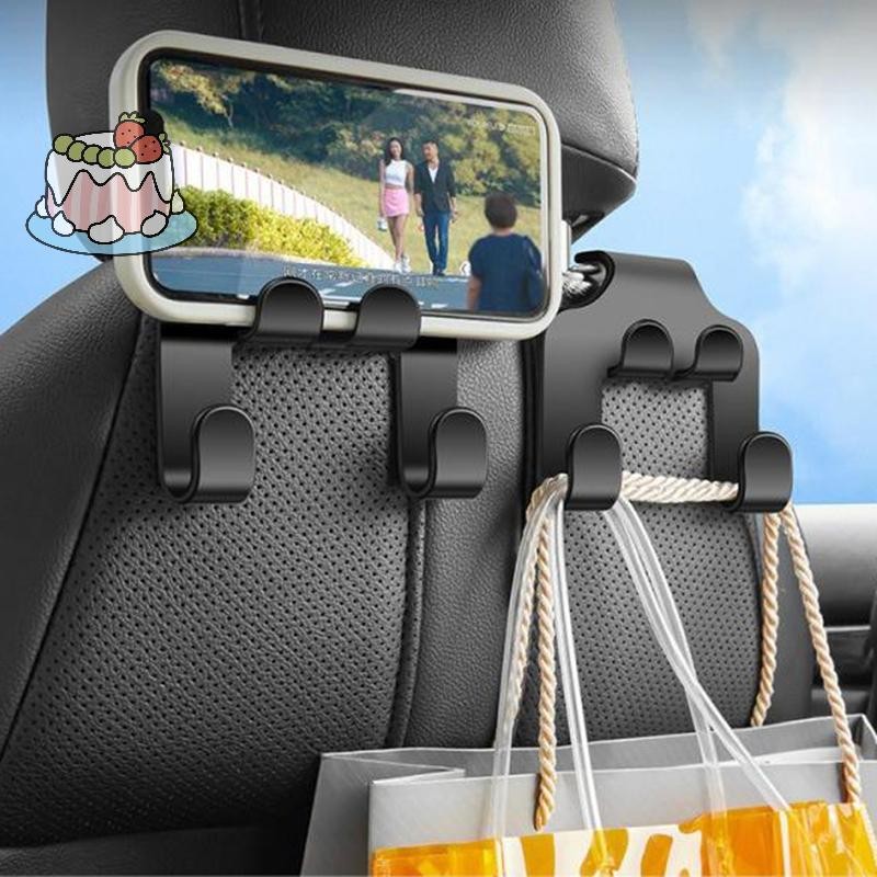 [Sep] Car Seat Headrest Hook Hanger Black Storage Organizer Universal สําหรับกระเป๋าถือ Coat Fit Universal Vehicle Car Holder.