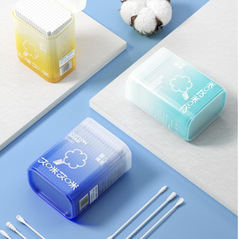 สำลีก้านทารก สำลีก้านกระดาษ หัวเล็ก 200 ก้าน สำลีก้านหู สำลีปลายคู่ สำหรับเด็กทารก baby cotton swab - รูปที่ 6