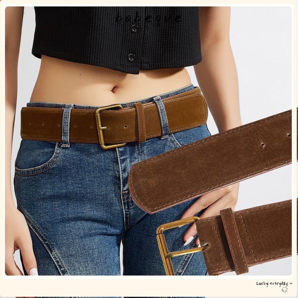 บาเบเก้ เข็มหมุด เข็มขัดหัวเข็มขัด,อเนกประสงค์หนังนิ่มสบายๆหนังเข็มขัดกว้าง,การออกแบบหรูหราย้อนยุคอินเทรนด์ธุรกิจสายรัดเอวของขวัญ